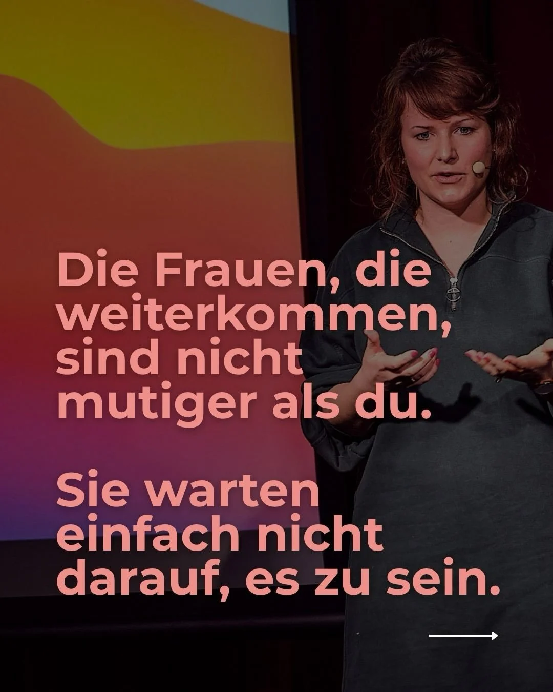 Rejection is redirection. Einfach mal machen. 
Denn der perfekte Moment kommt nicht. Aber der n&auml;chste Moment &ndash; der ist jetzt. 💫