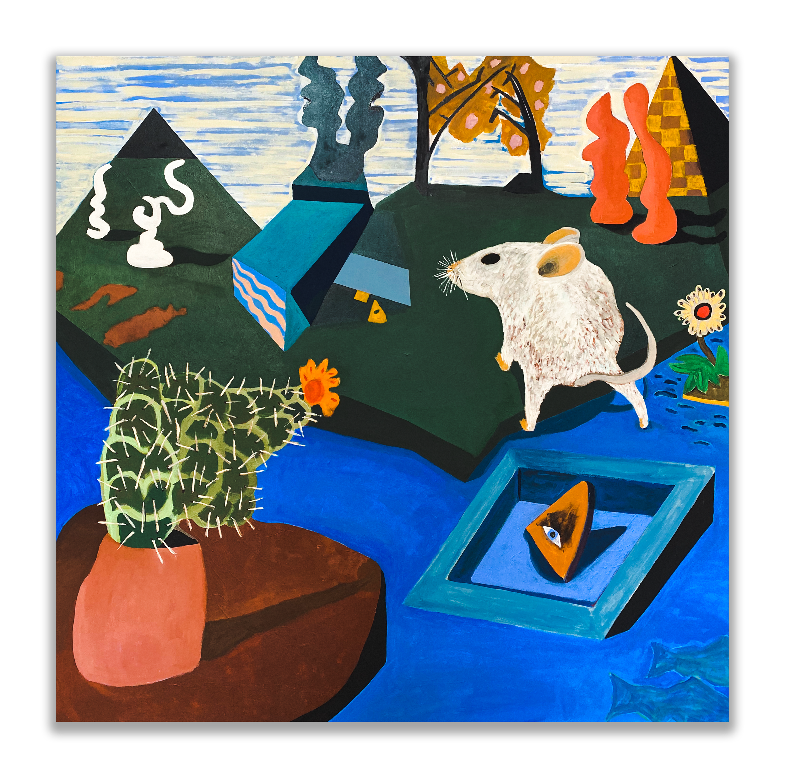 Le Bienale, 50" x 50", 2022