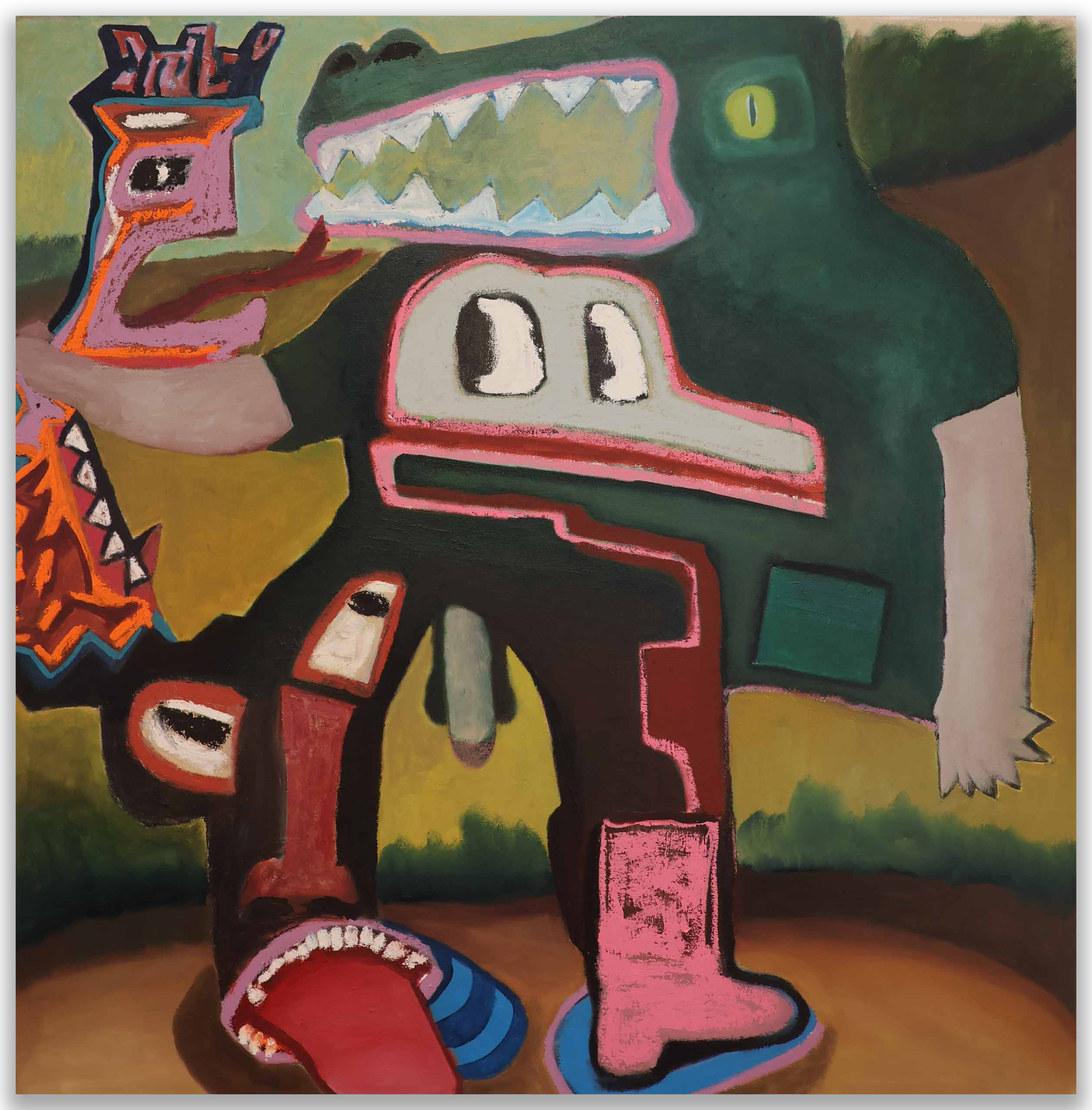 All My Parts, 52" x 52", 2025