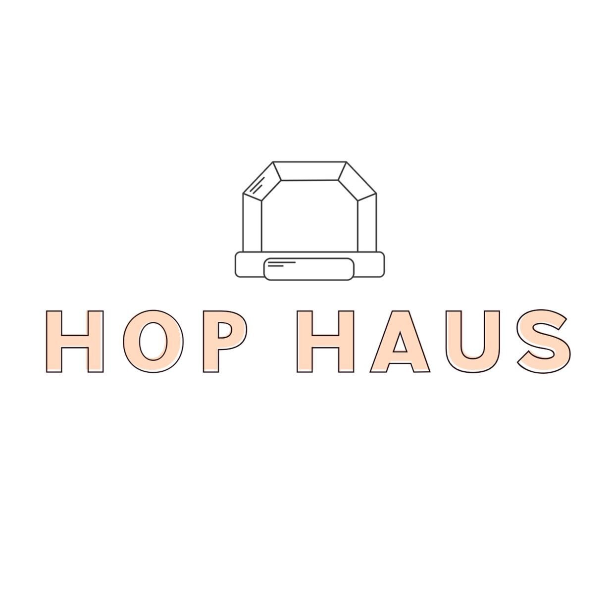 Hello! Hop Haus here. Who is ready to party with us?! Minnesota&rsquo;s first modern bounce house rental company has arrived and is launching soon. Finally, neutral tones for any type of party. Our custom made white and peach hop haus&rsquo; are in t