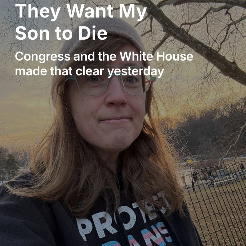 How can you help? I've got a list of simple, concrete things you can do on my substack. Link in bio and stories.

#trans #transkids #protecttranskids #transyouth #protecttransyouth #lgbtq #lgbtq+ #🌈 #🏳️&zwj;⚧️ #pride #parenting #resistance #queer #