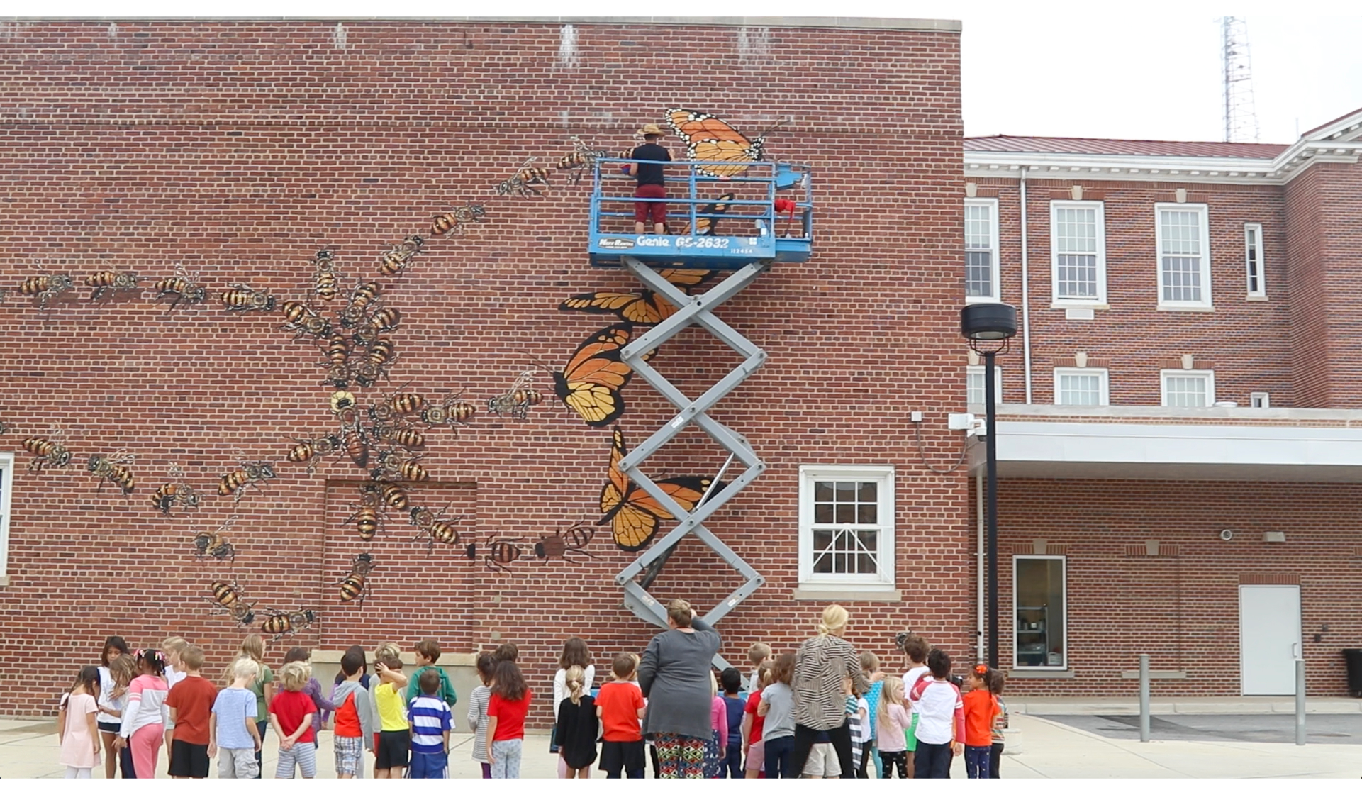 A Educação é Rei Mural No Jardim De John H Reagan Elementary