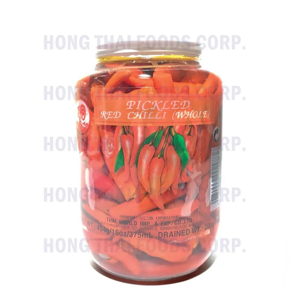 Cock Brand Pickled Red Chilli (Whole) — PRODUCTS HONG THAI FOODS CORP.