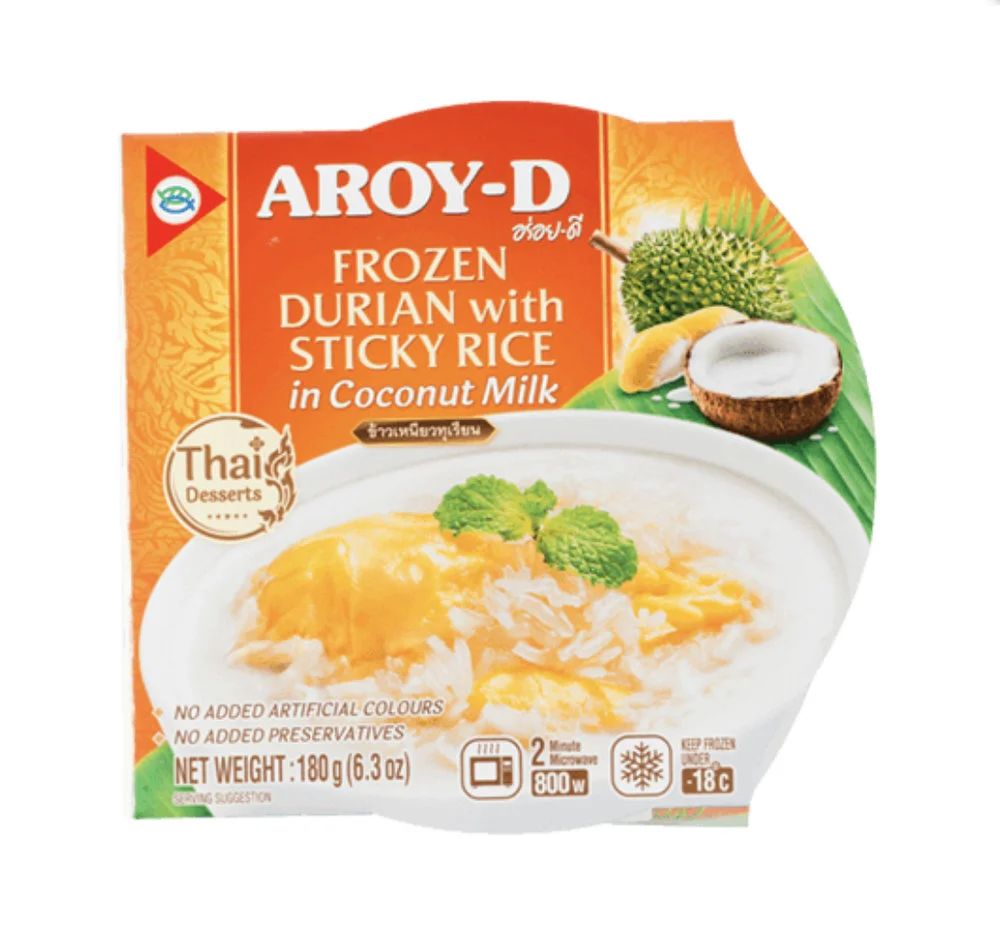 Aroy-D Frozen Durian with Sticky Rice in Coconut Milk
