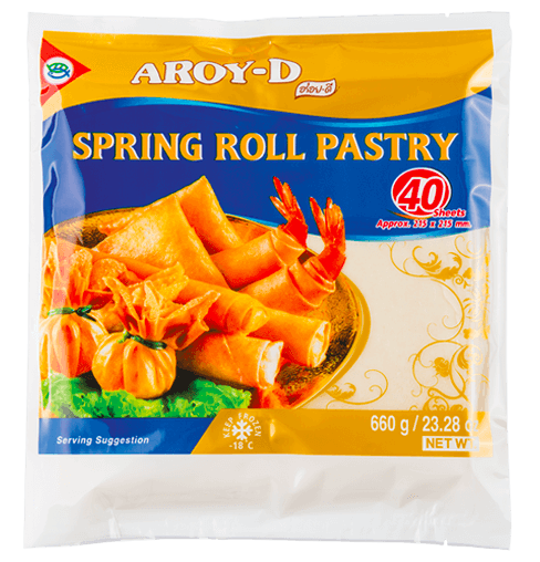 Aroy-D Frozen Spring Roll Pastry — HONG THAI FOODS CORP.