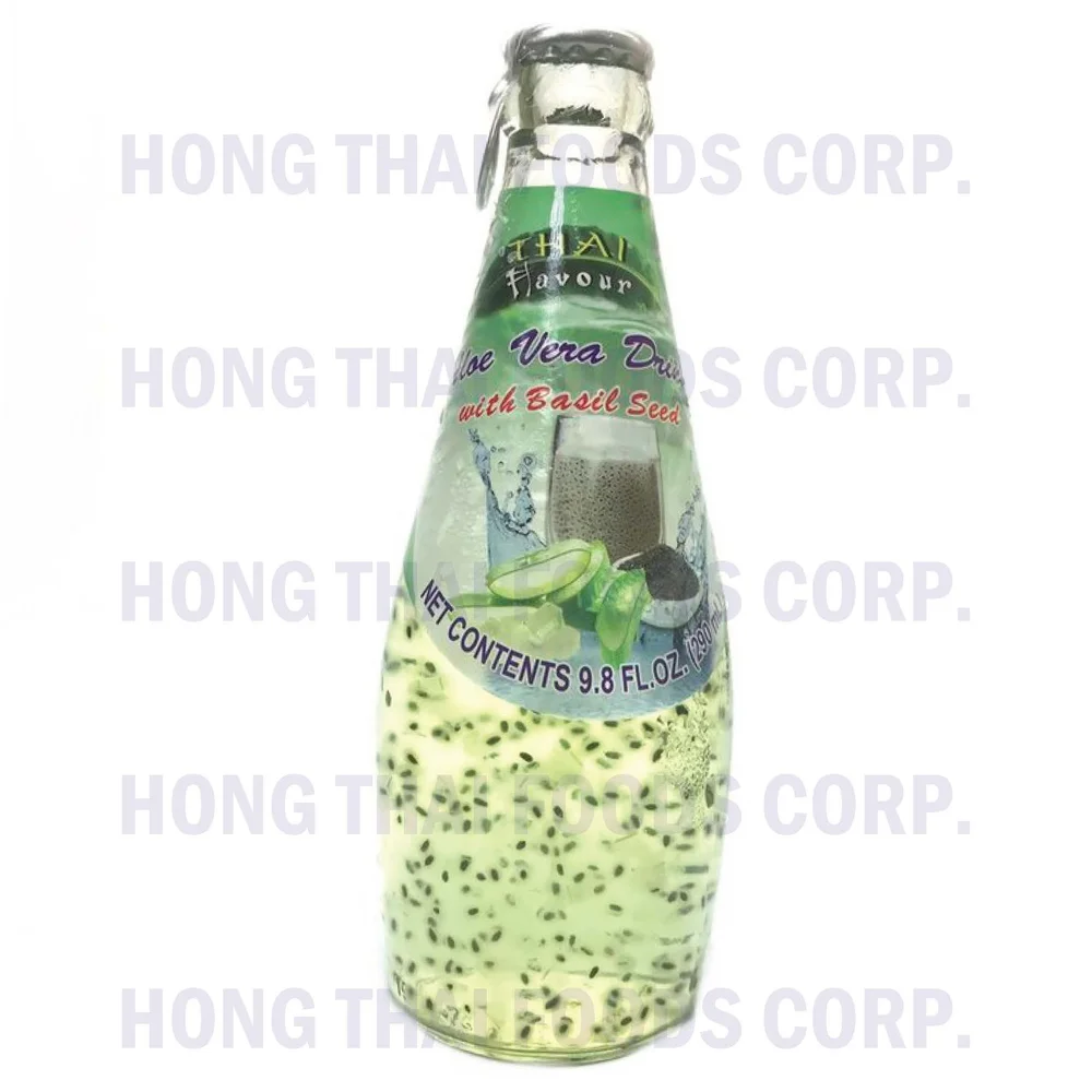 Thai Flavour Aloe Vera Drink with Basil Seed  PRODUCTS | Discover  Authentic Asian Flavors Today - Hong Thai Foods Corp.