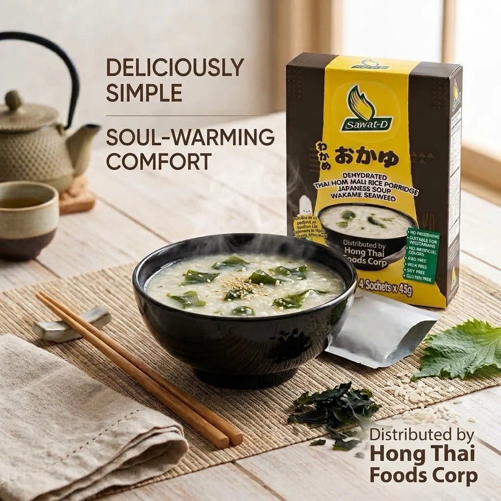 Comfort in every spoonful 🍚✨

Meet Sawat-D Dehydrated Thai Hom Mali Rice Porridge &mdash; made with fragrant Thai Hom Mali rice and ready whenever you need a warm, comforting bowl. 🌾🥣

Light, delicious, and wonderfully easy to prepare, it&rsquo;s 