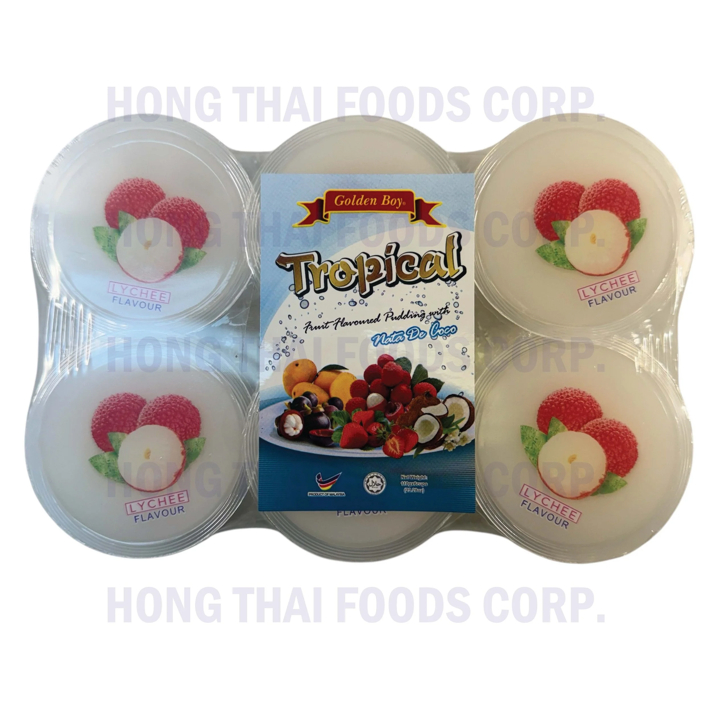 Golden Boy Lychee Flavour Pudding with Nata de Coco