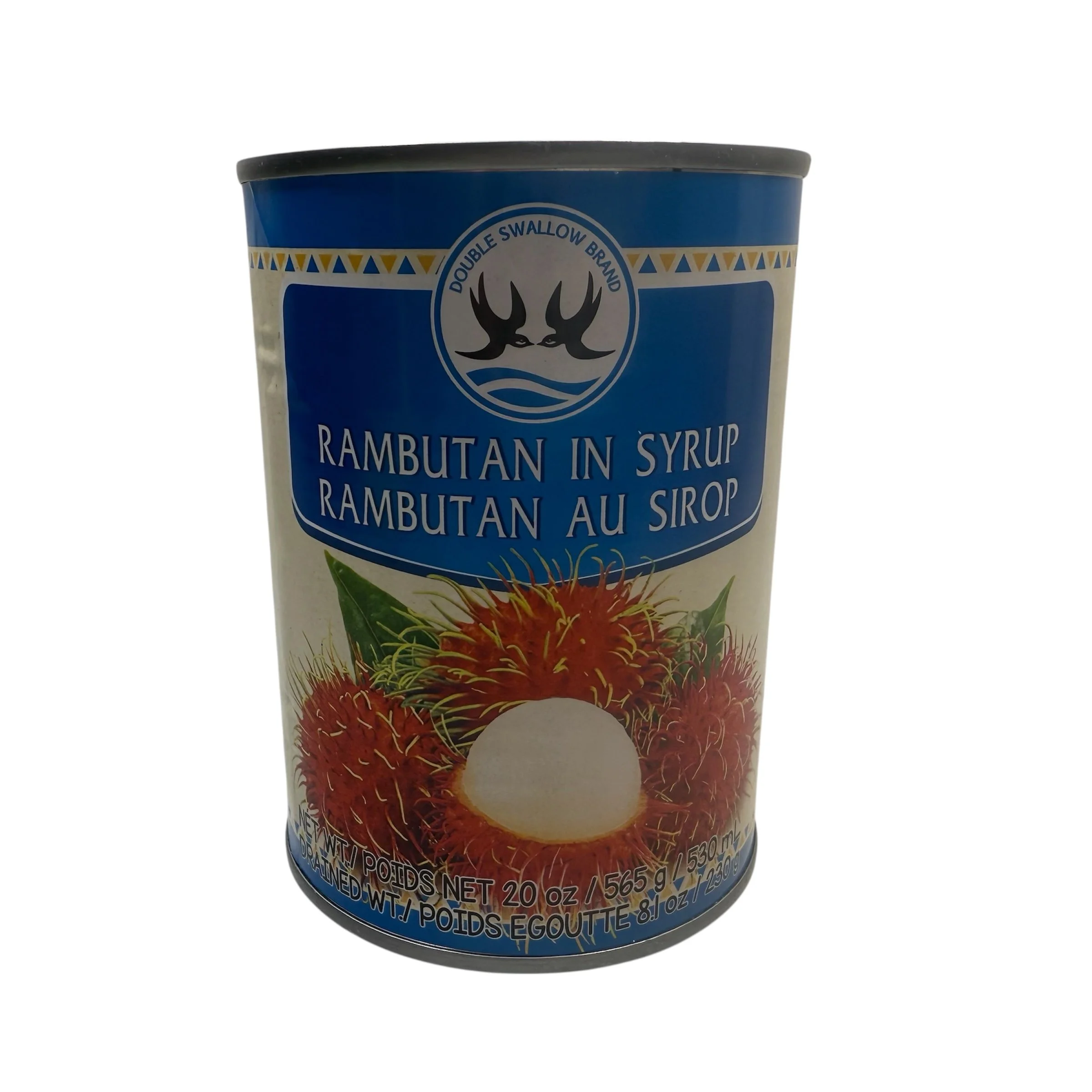Double Swallow Canned Rambutan in Syrup