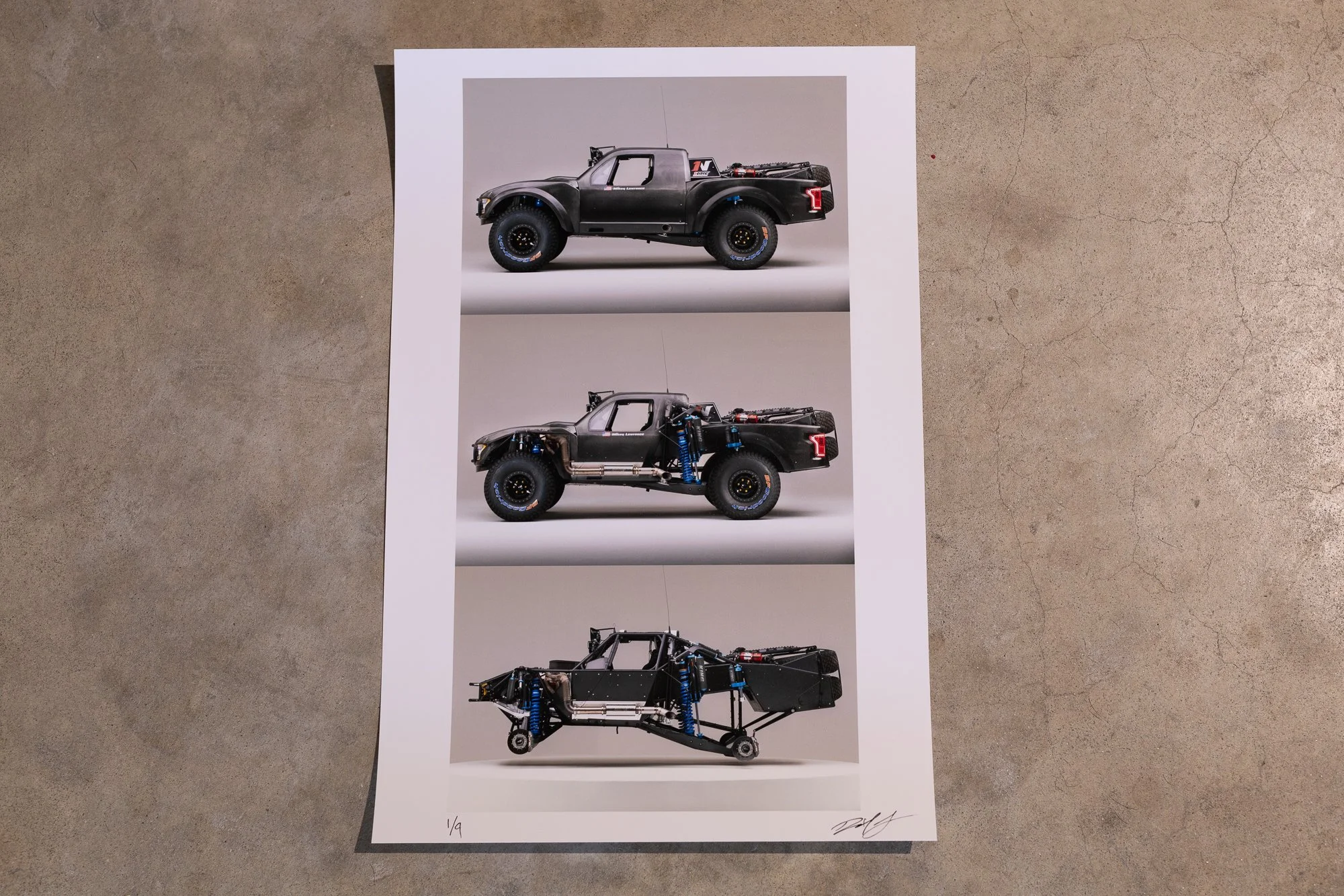 1NINE Trophy Truck Triple Stack Print