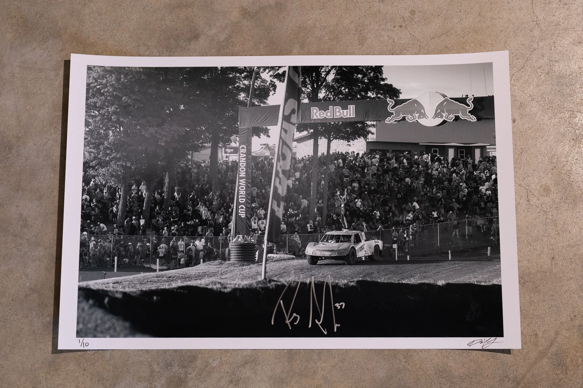 Signed RJ Anderson Crandon World Cup Print