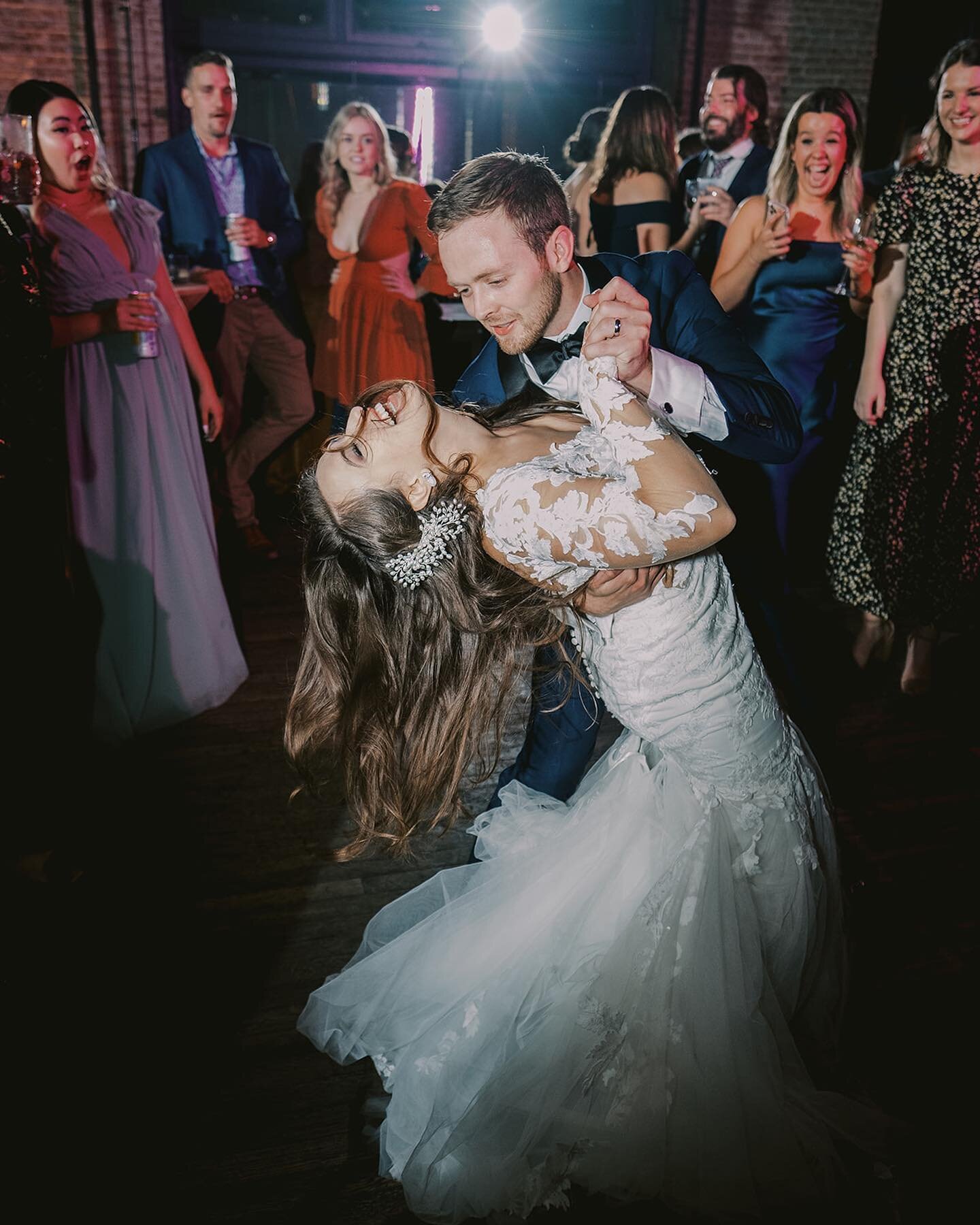 Swept off our collective feet, still lost in this perfectly captured moment of Kirsten &amp; Jacob 💃🕺✨
photo | @claireryser