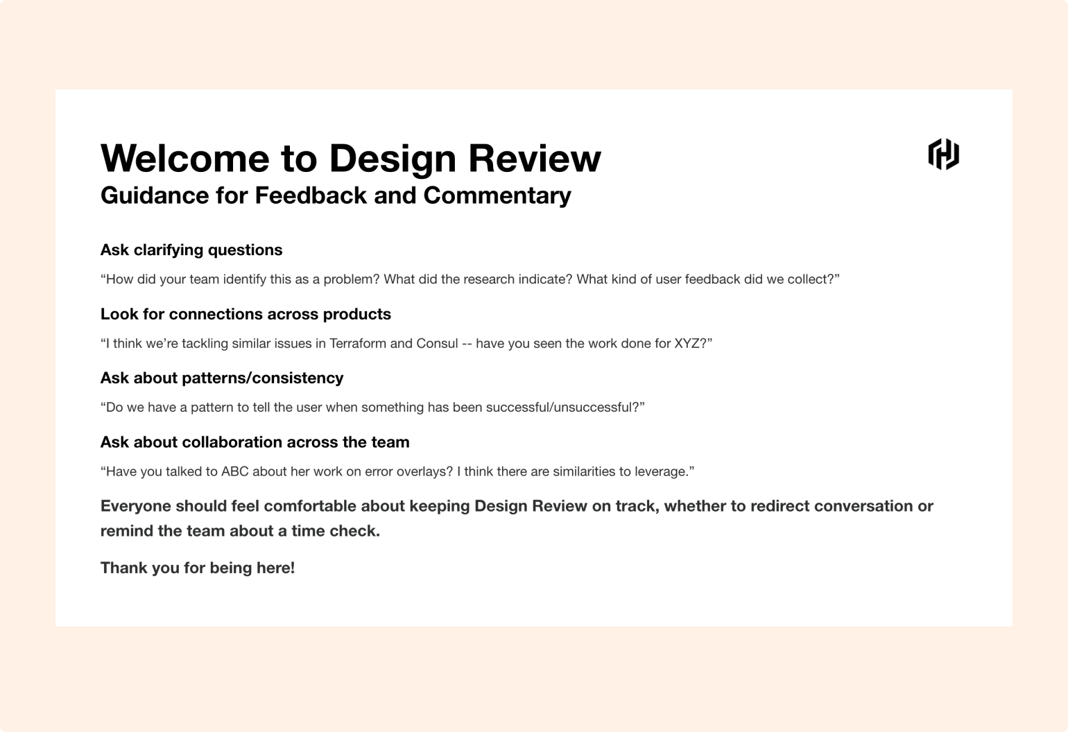Process: Scaling execution quality