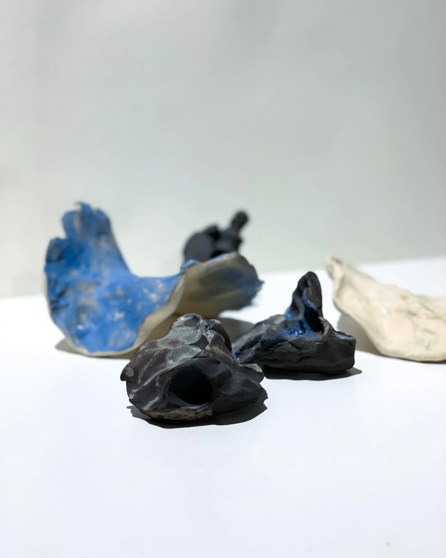 The Inverse 

[ asta seenim ]

These pieces are part of a dialogue exploring present and past connotations associated with the countryside and our consequent imprint. 

PHASE ONE
Inspired by the notion of black matter, Phase One explores the physical