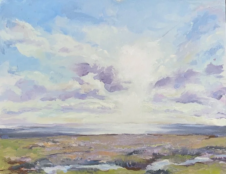 ACarusBowker+-+View+from+Lytham+Windmill+on+the+Promenade+-+Painting,+Oil+on+Board+(1).jpg