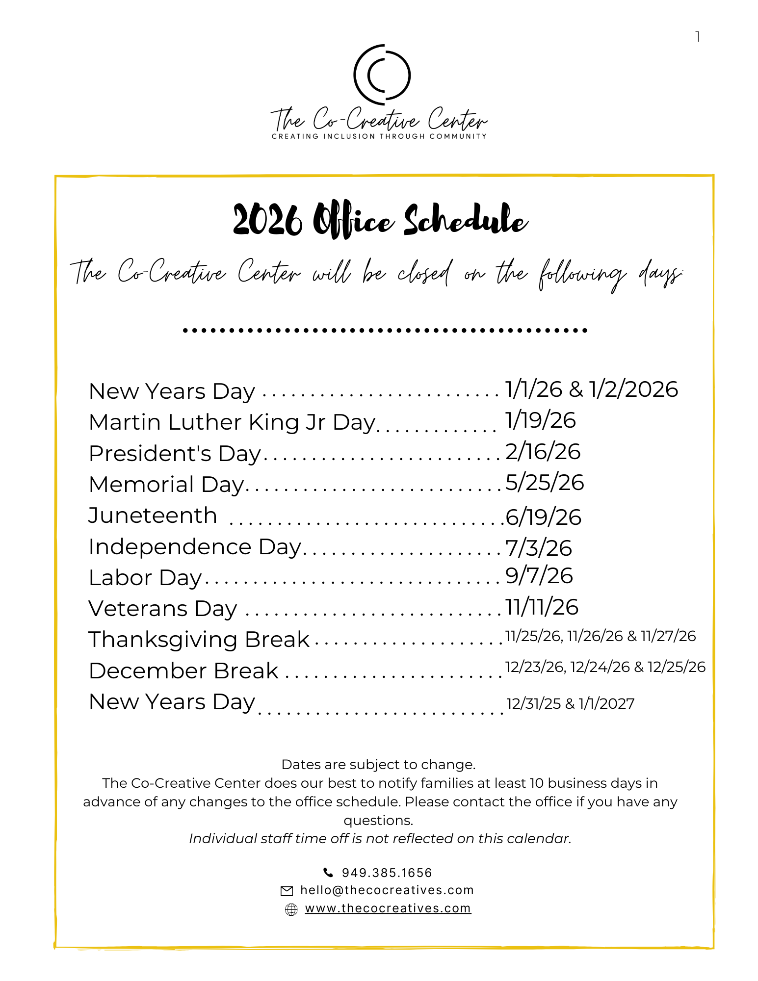 2026 Holiday Schedule.png