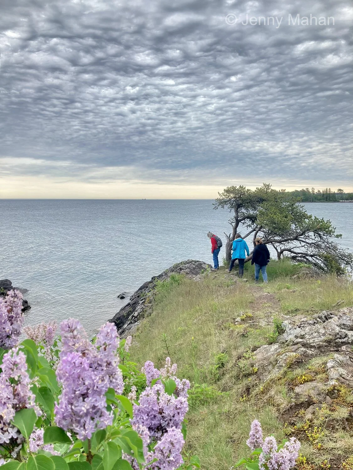 Keweenaw Peninsula Coach Tour -- Lake Superior Shore at Eagle Harbor Lighthouse