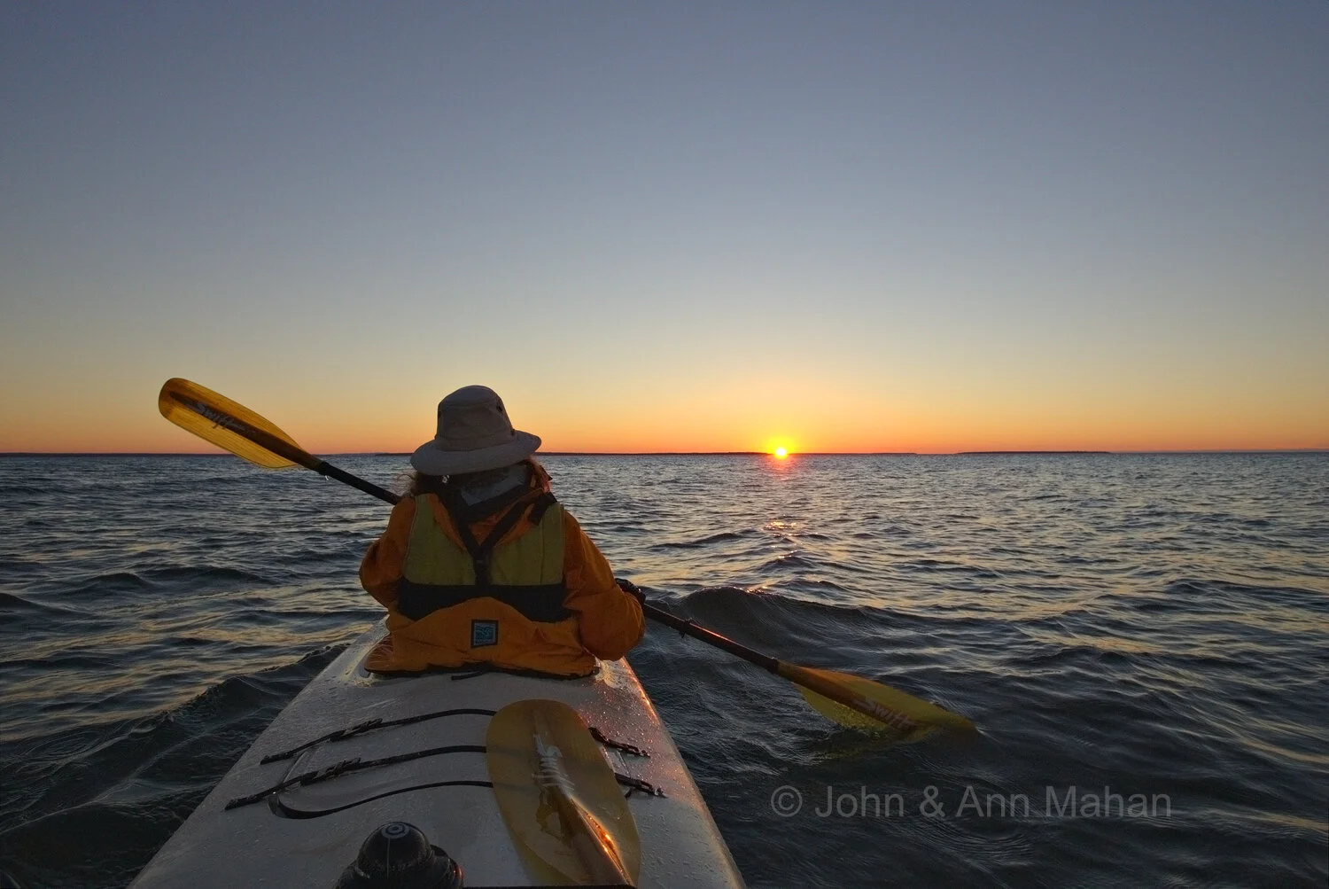 ID_0696C2_05X Sea Kayaking at Sunset -- Outer Island