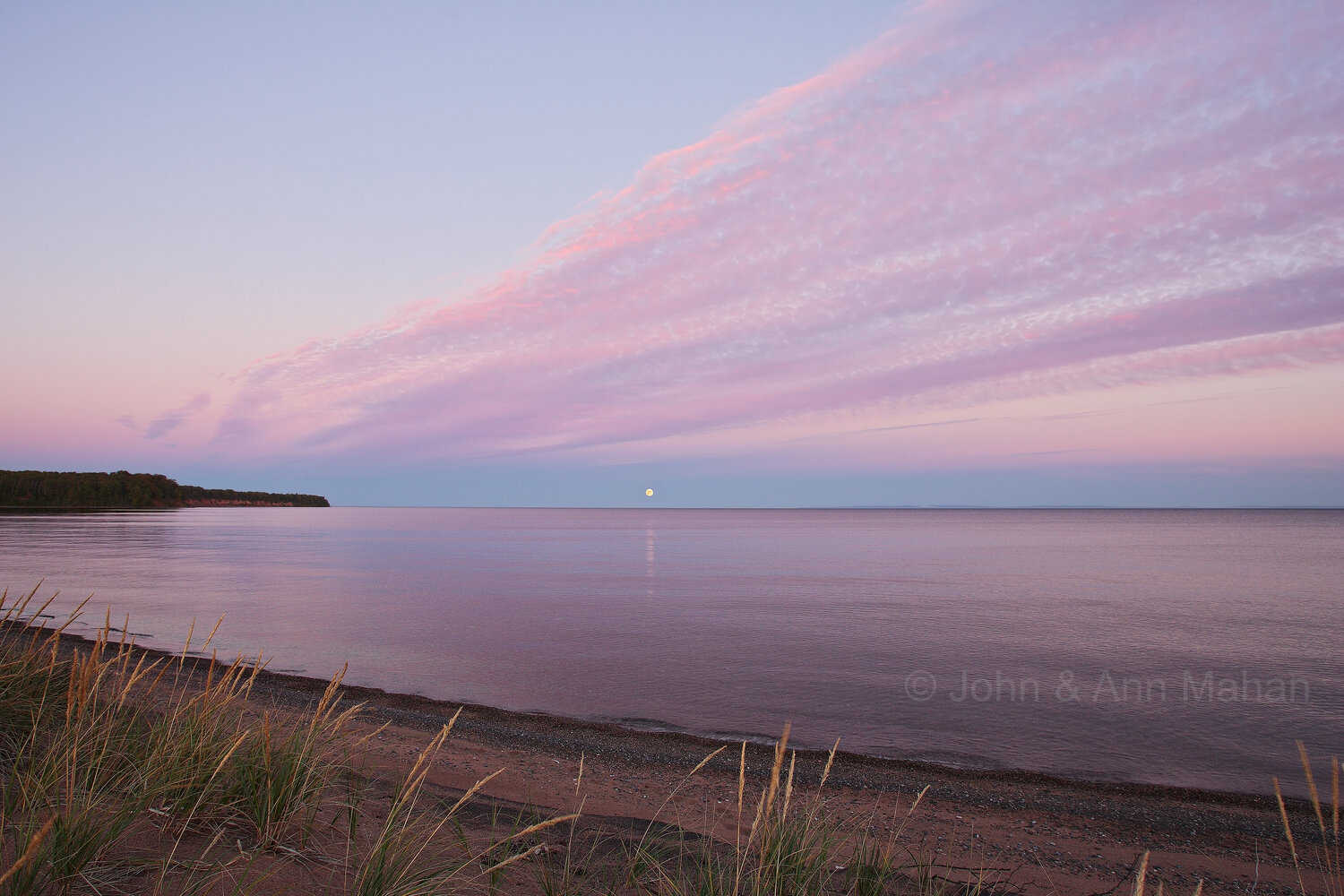 ID_8824C2_04 Full Moon Rising at Sunset --Outer Island