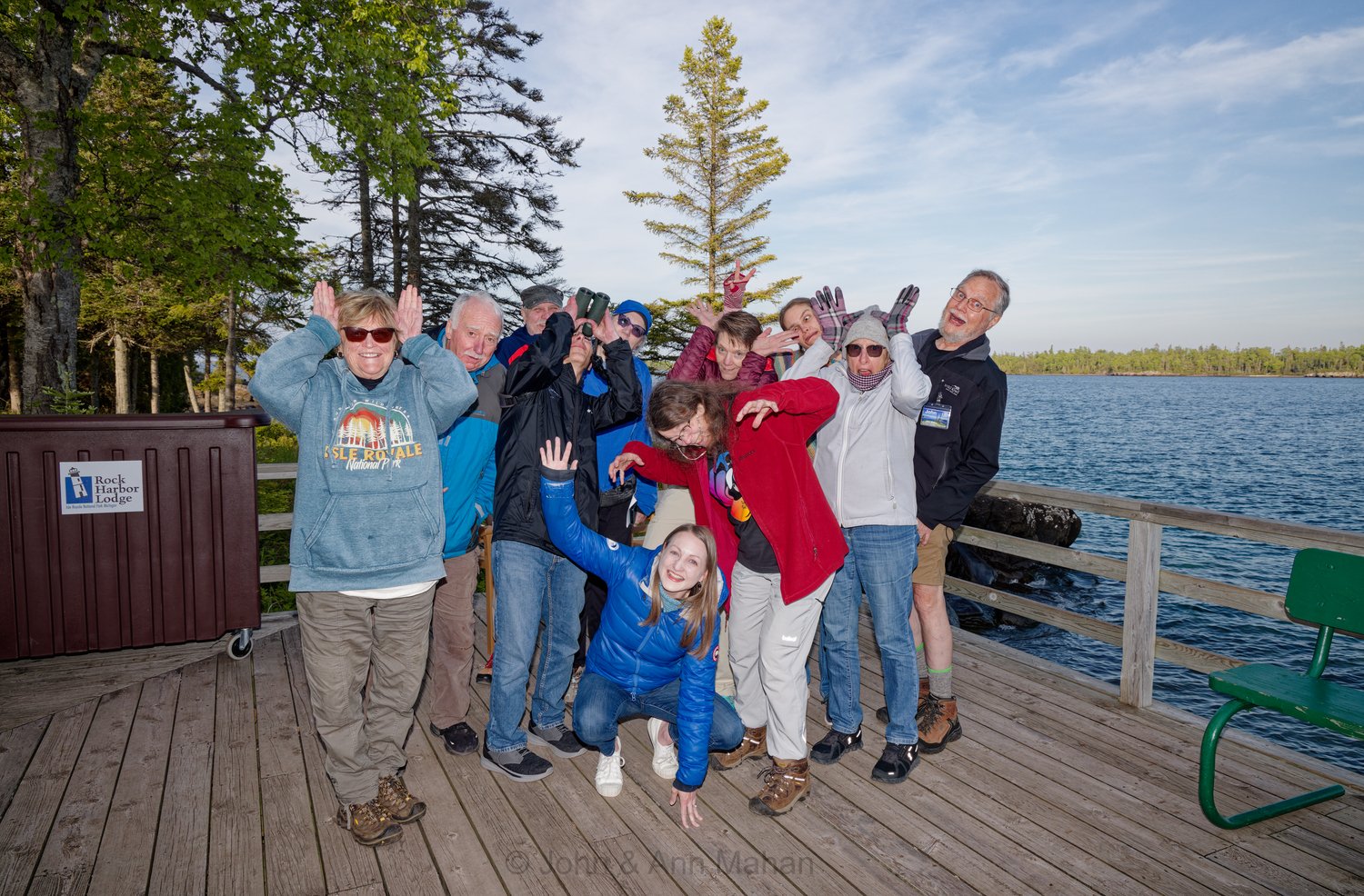 Alternate Group Photo on Guest House Deck