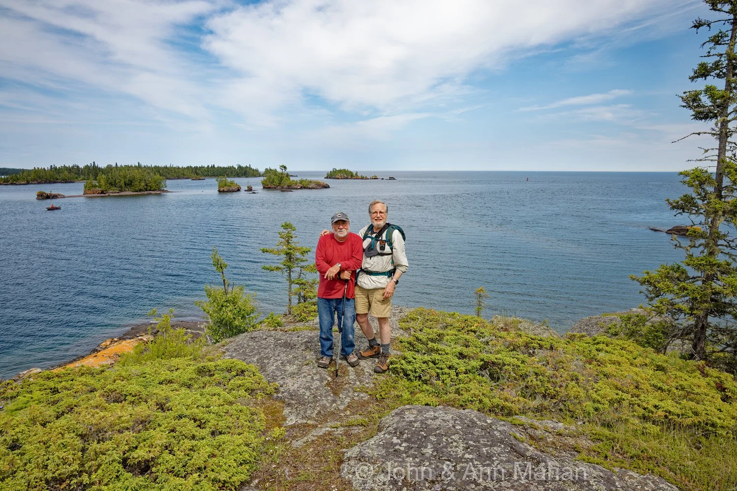 Middle Islands Passage Overlook at Rock Harbor Lighthouse -- Friends from High School
