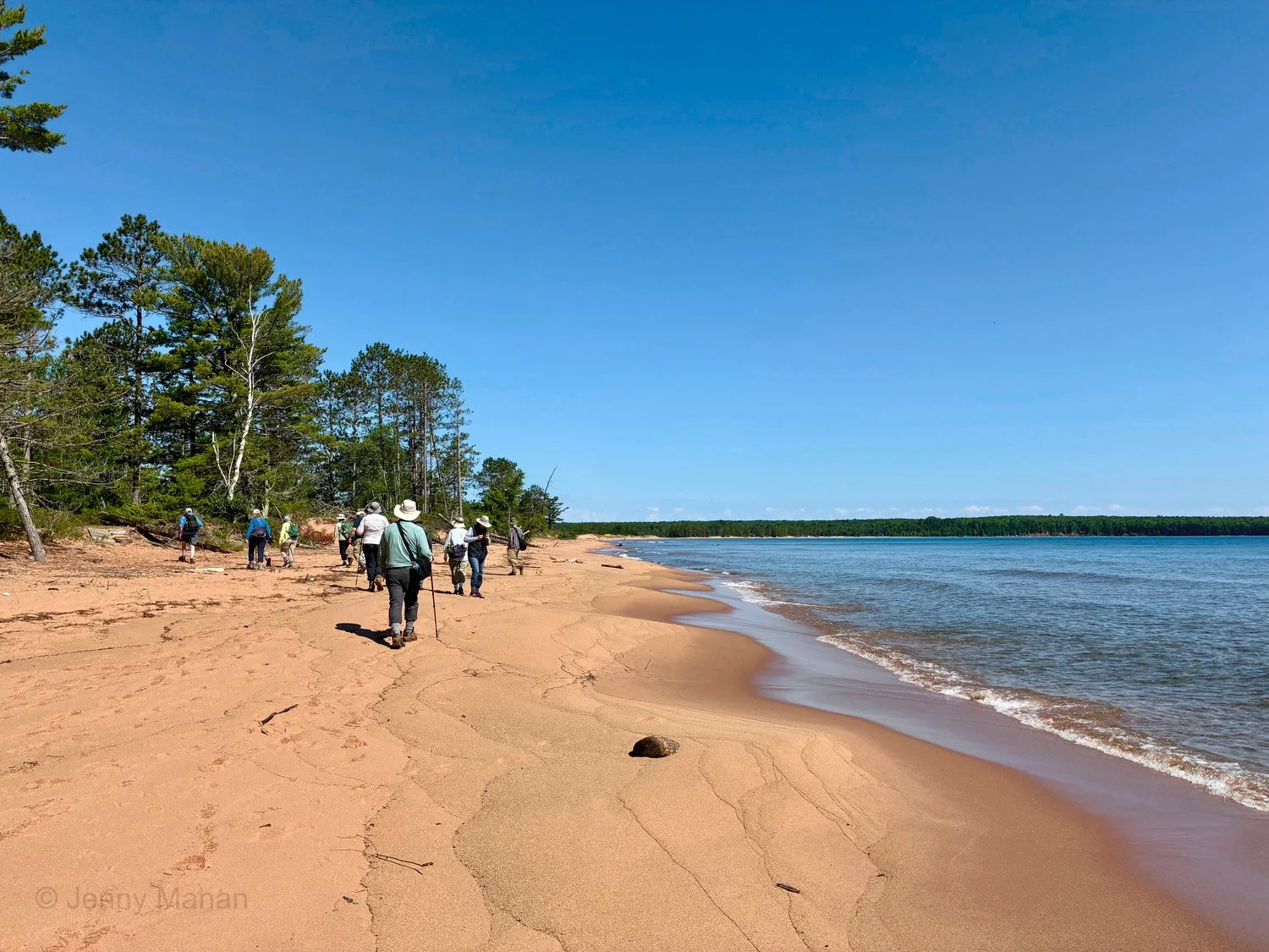 Stockton Island -- Hiking along Julian Bay