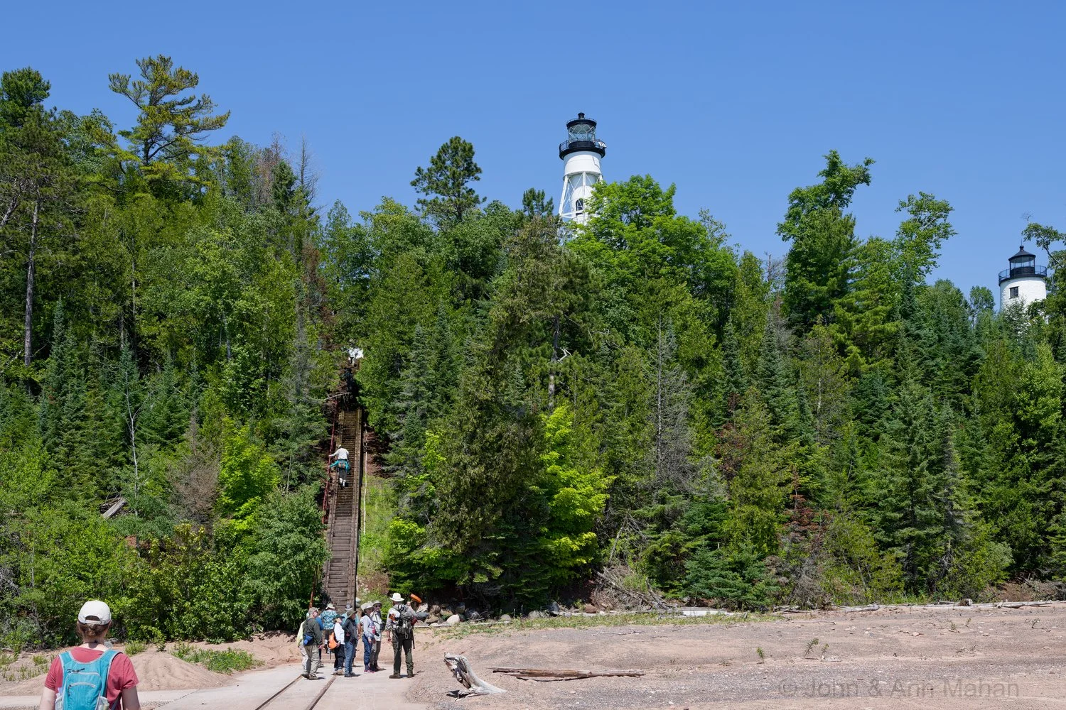 Arrival on Michigan Island