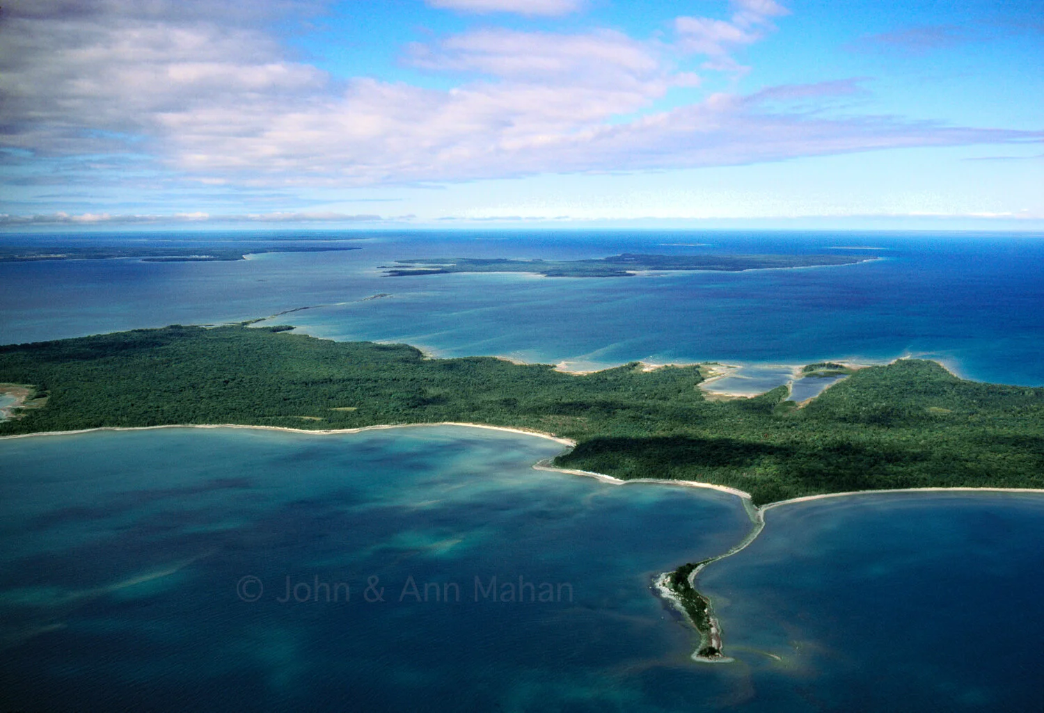 ID_9-4036B   Aerial view of Beaver Island Archipelago including Hog Island and Garden Island