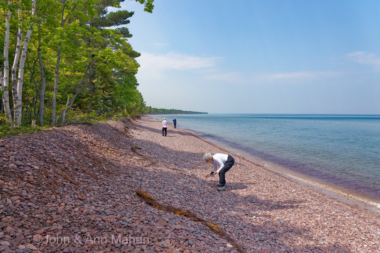 Keweenaw Peninsula Coach Tour -- Lake Superior shore at Monastery