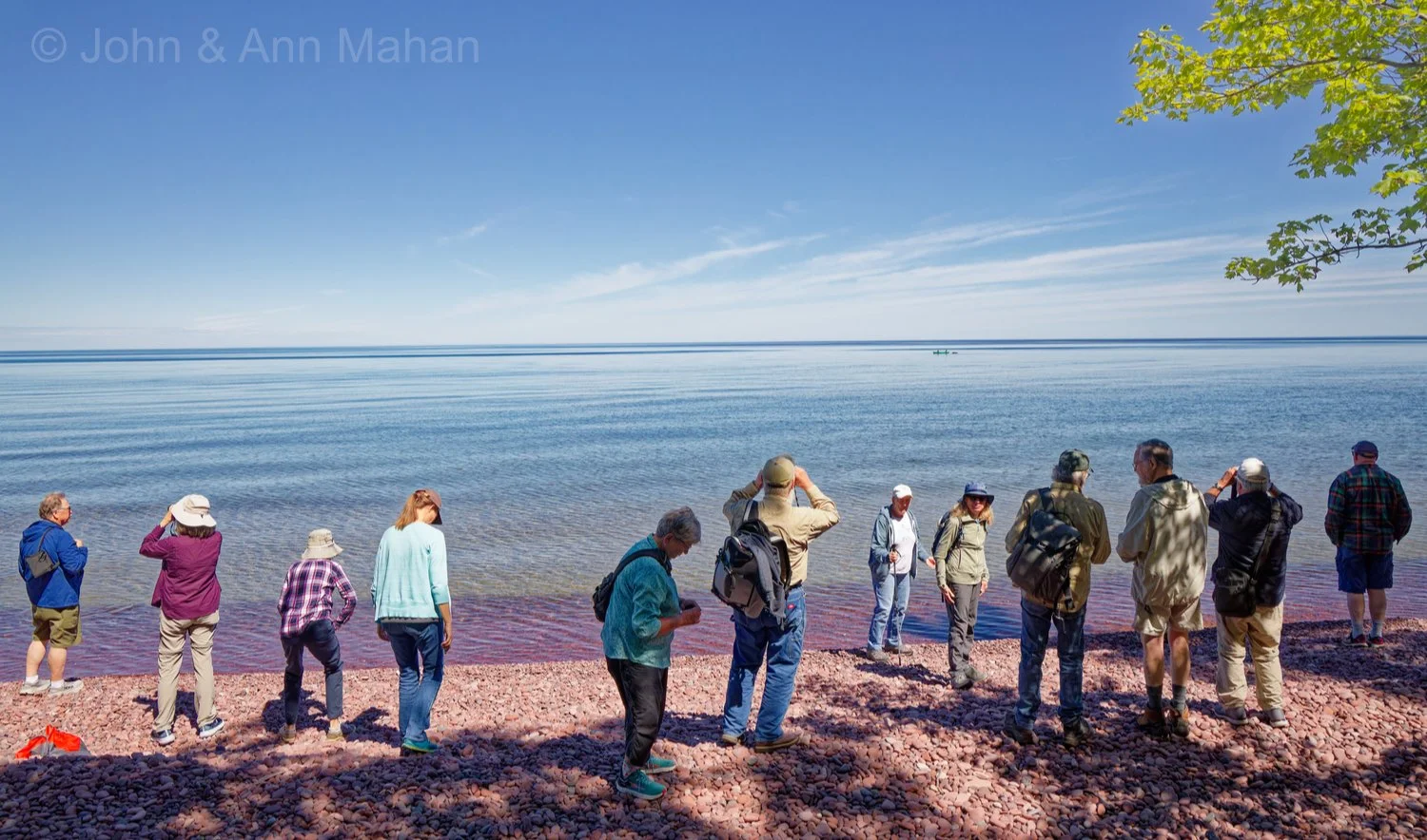 Keweenaw Peninsula Coach Tour -- Lake Superior shore at Monastery
