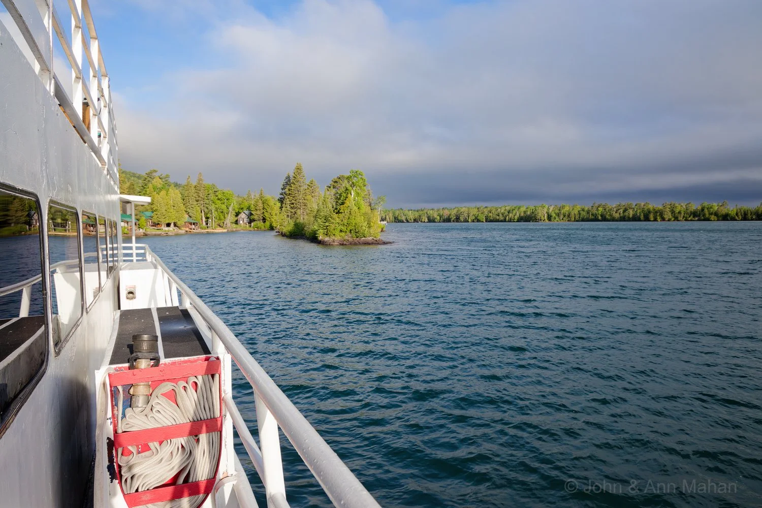 View from Isle Royale Queen as we prepared to embark from Copper Harbor