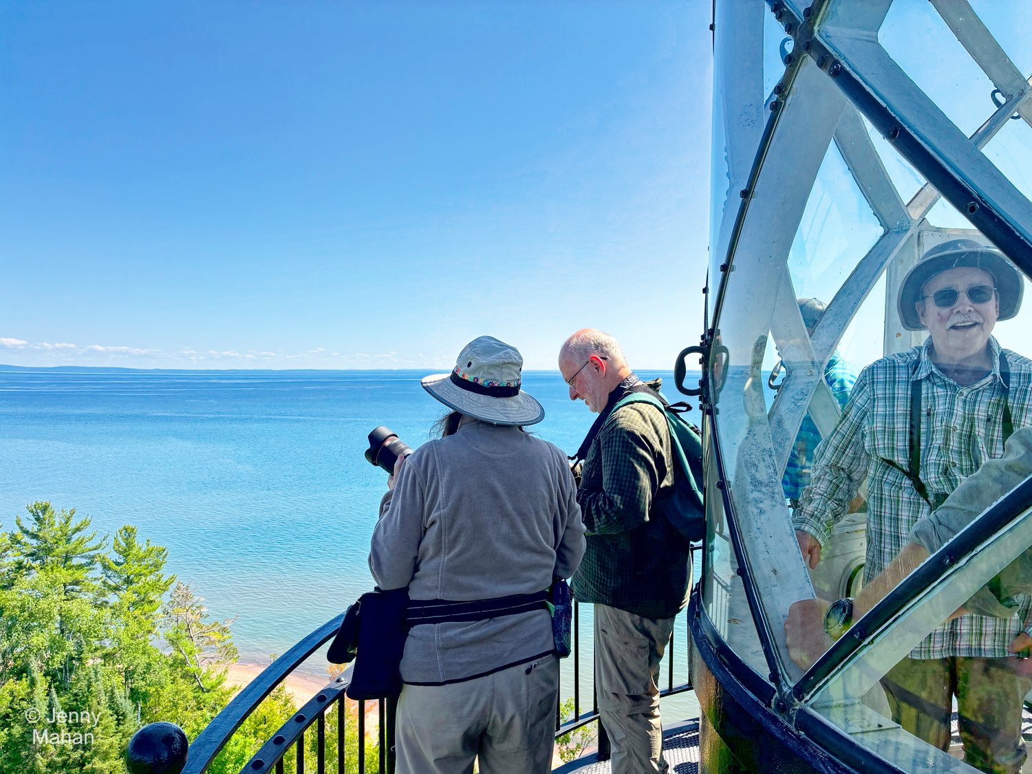 Atop New Michigan Island Lighthouse