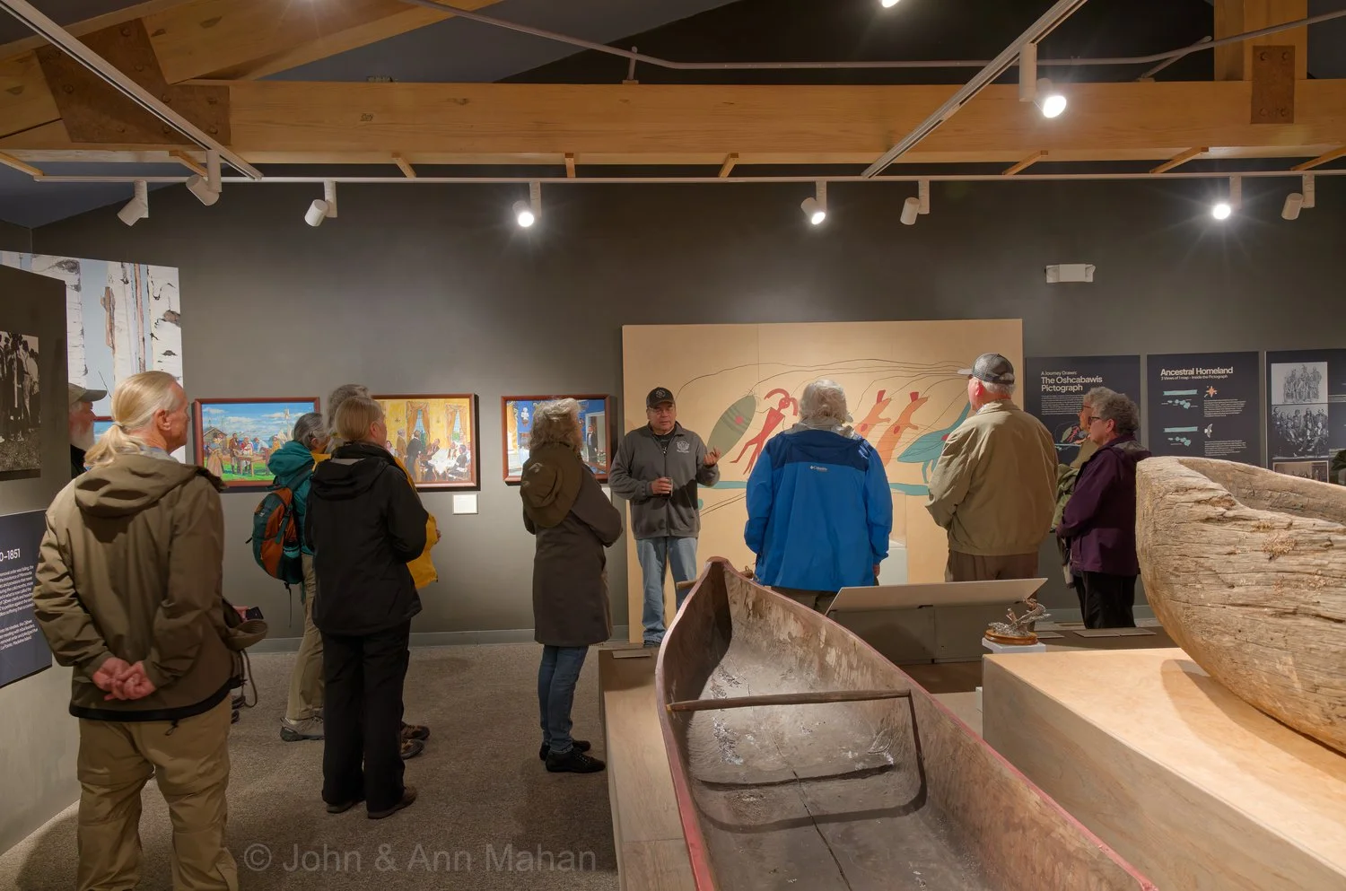 Mike Wiggins Speaking in Madeline Island Museum