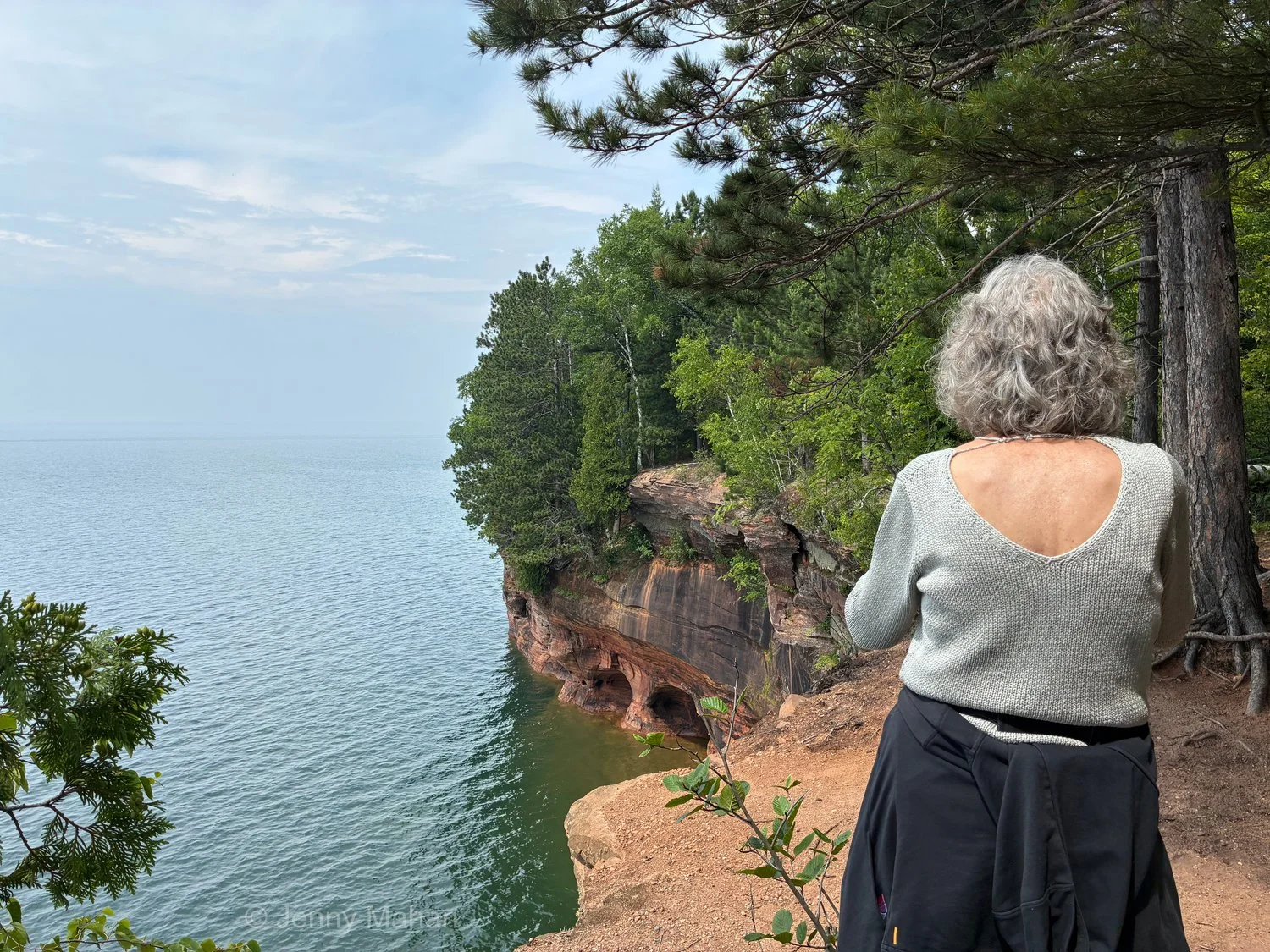 Viewing Sea Caves from the Lakeshore Trail