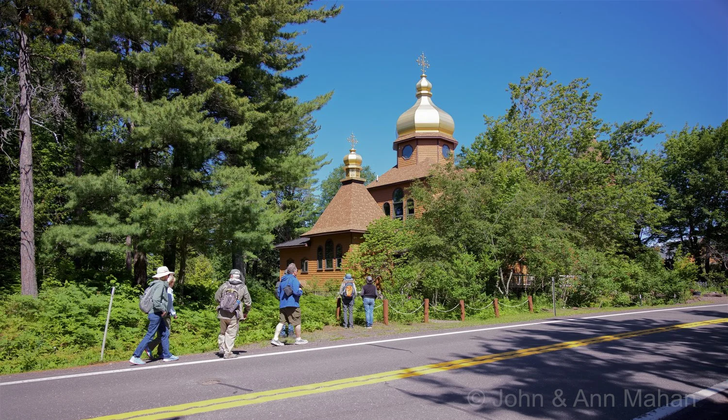 Keweenaw Peninsula Coach Tour -- Holy Transfiguration Skete, Society of St. John Monastery -- Western Ukraine Byzantine design