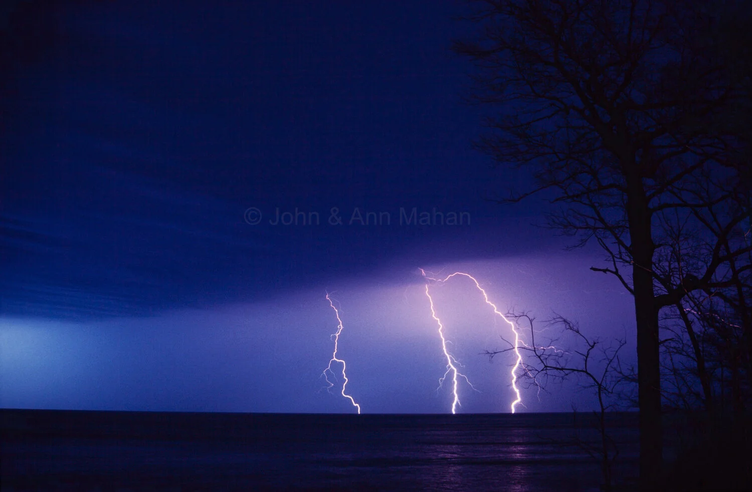 ID_37-3120C  Lightning over Lake Michigan