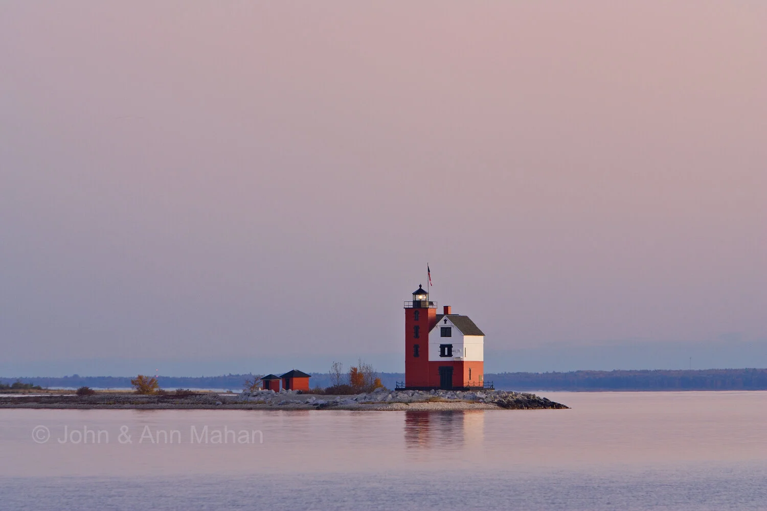 ID_2782C2_05X   Round Island Lighthouse near Sunset