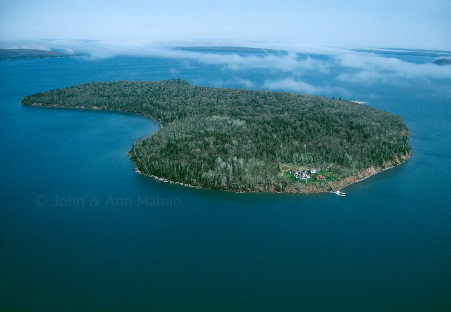 ID_17-716C Aerial view of Raspberry Island including Lighthouse