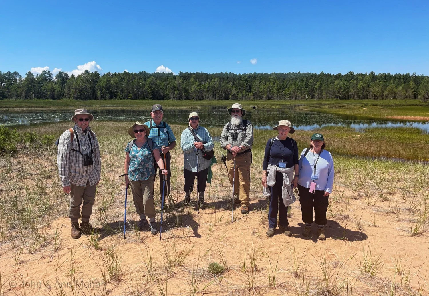 Hiking near Lagoon at Julian Bay -- Stockton Island