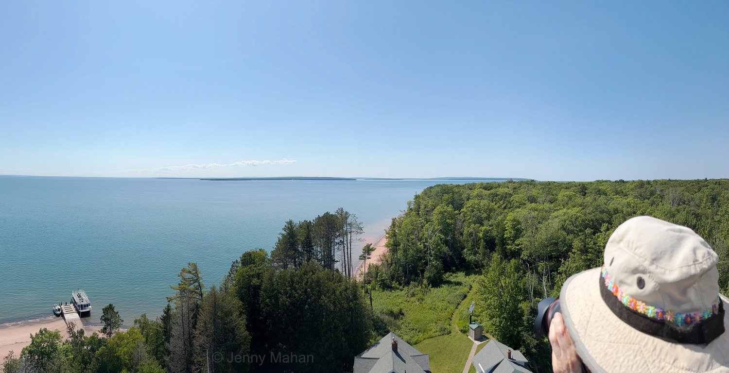 View from New Michigan Island Lighthouse