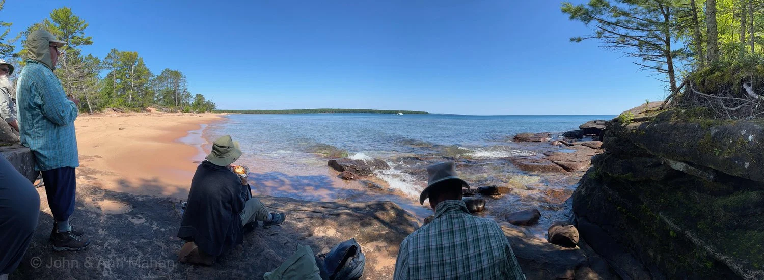 Stockton Island Anderson Loop Trail -- Lunch at Julian Bay