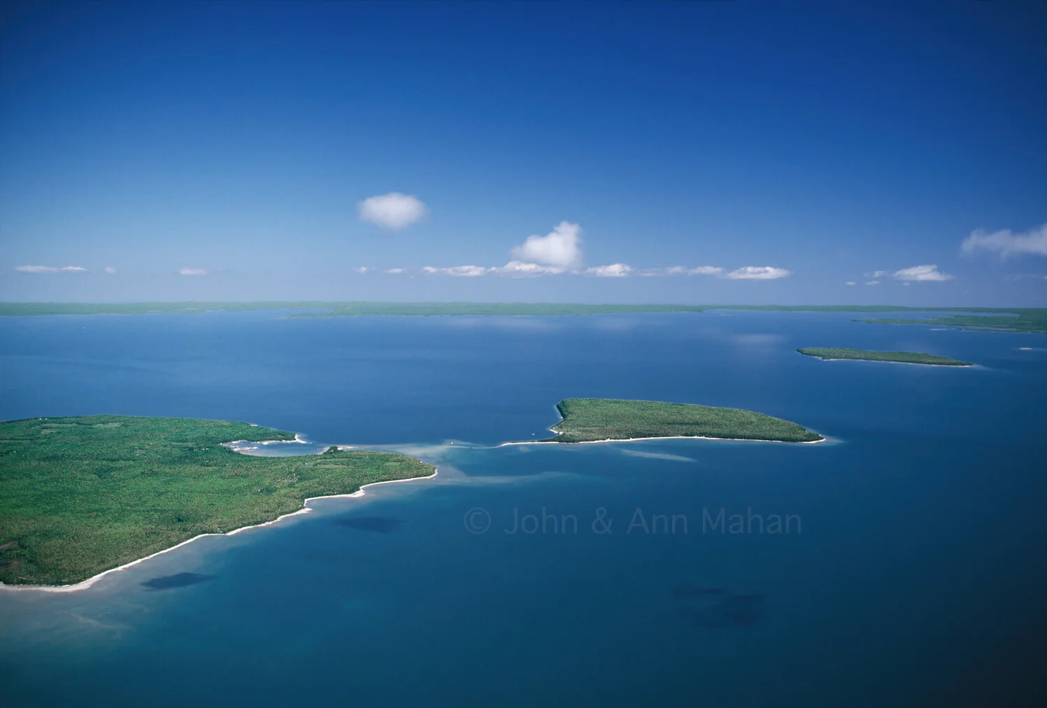 ID_8-3762C   Aerial view of Grand Traverse Island Chain from Door Peninsula to Garden Peninsula