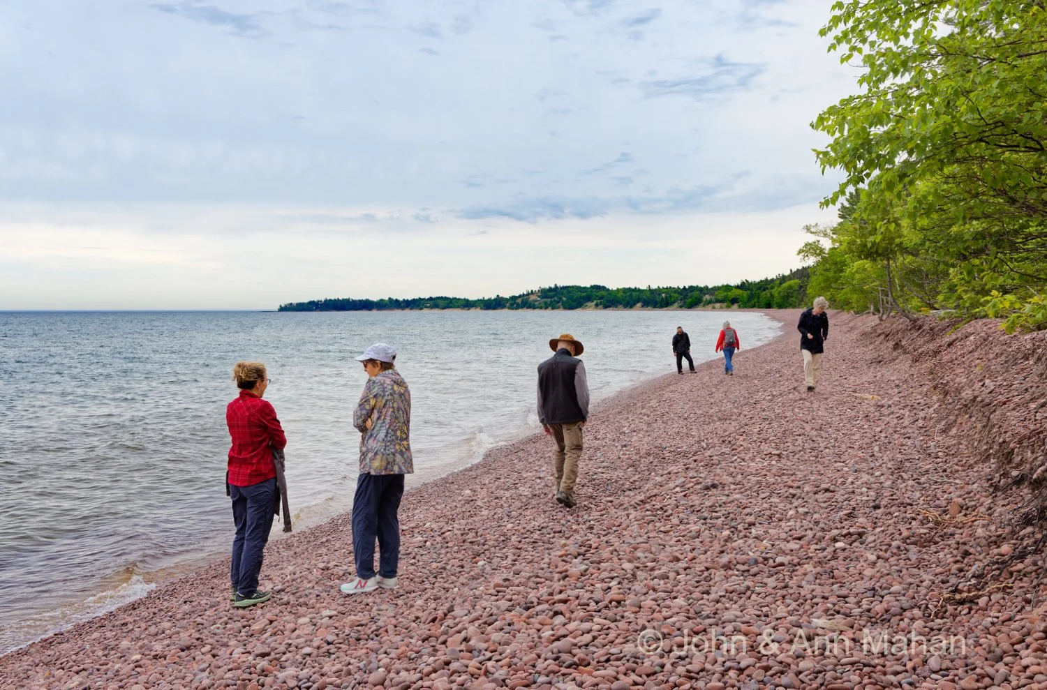 Keweenaw Peninsula Coach Tour -- Lake Superior shore at Monastery