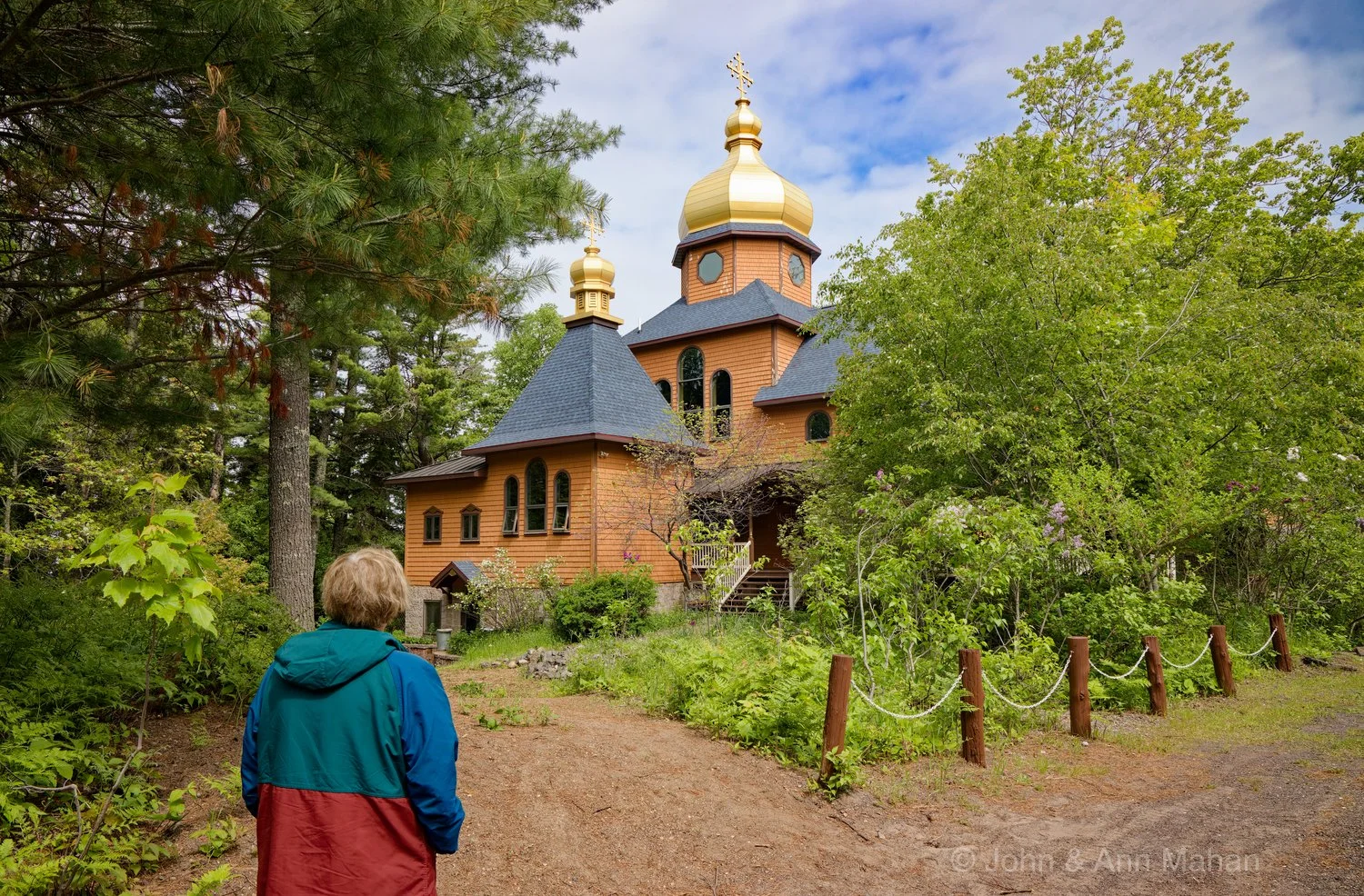 Keweenaw Peninsula Coach Tour -- Holy Transfiguration Skete, Society of St. John Monastery -- Western Ukraine Byzantine design