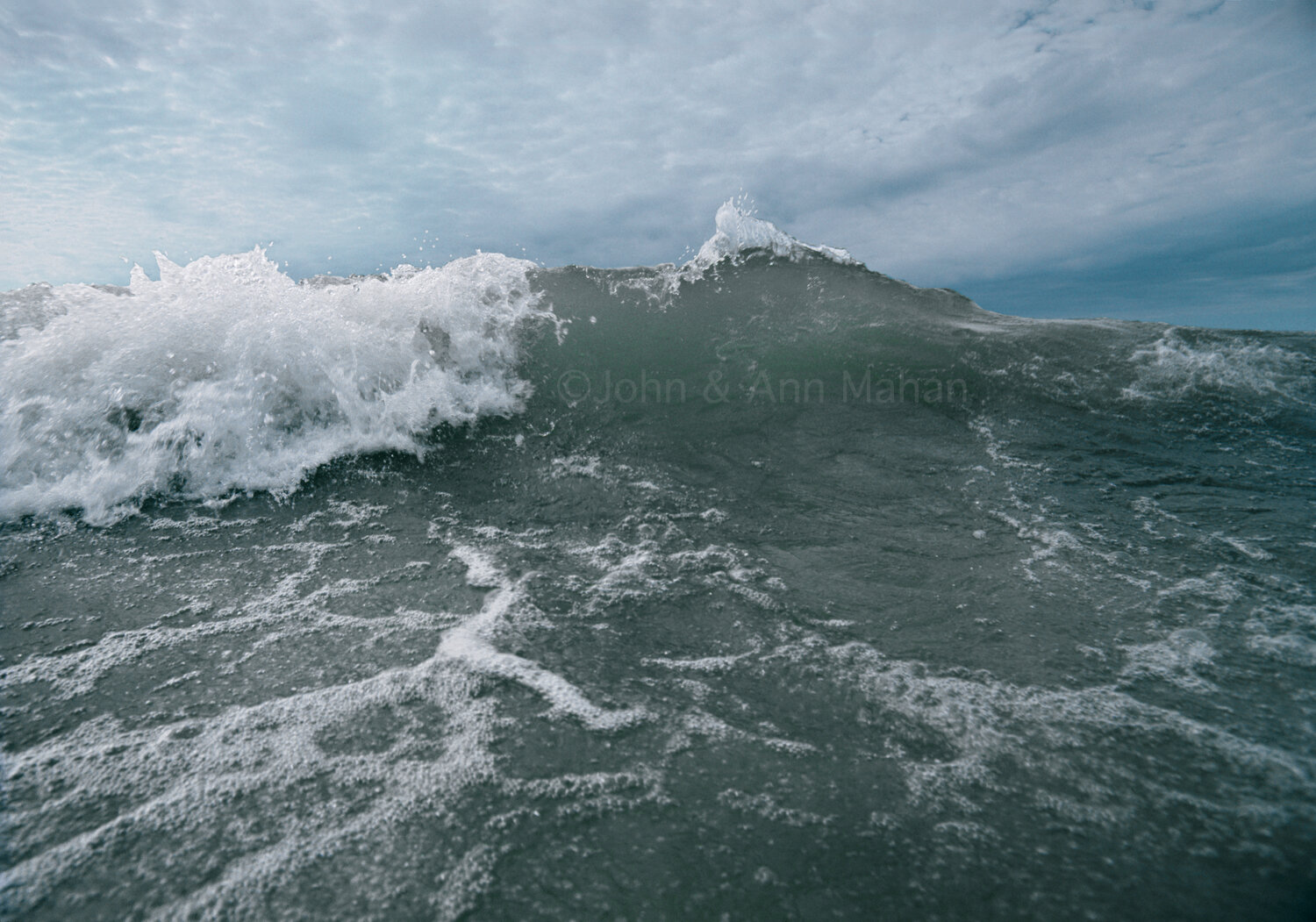ID_14-4074C  Curling Wave in a building Lake Michigan storm