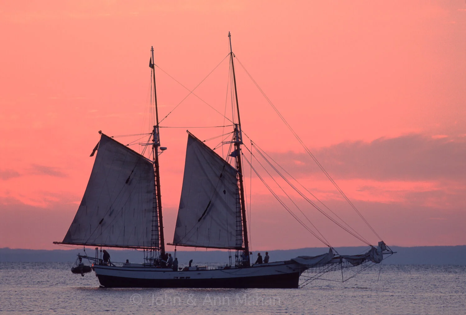 ID_9-7298C   Tall Ship Madeline in Manitou Passage at Sunrise