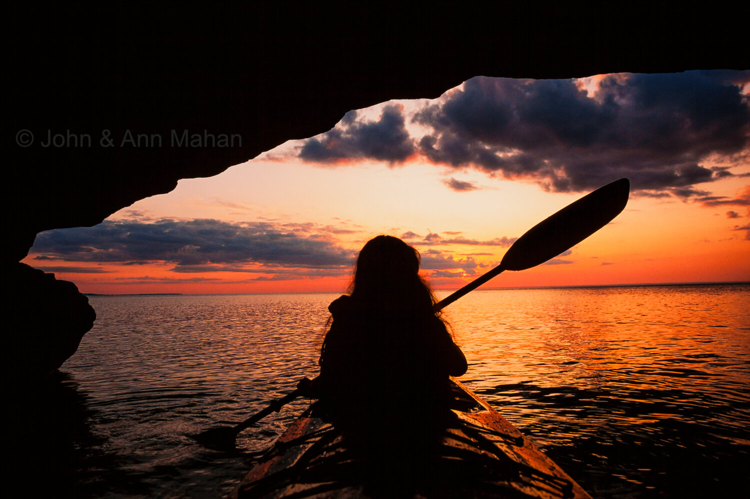 ID_18-5707B Sea Kayaking at Sunset at Mawikwe Bay Sea Caves