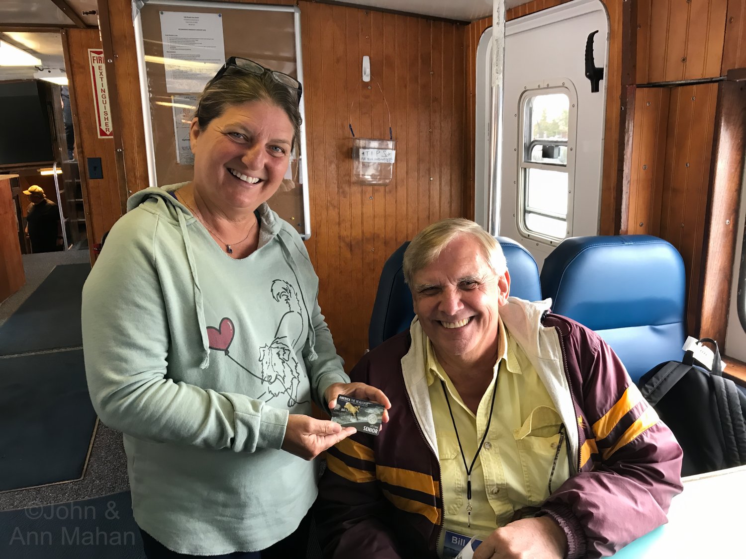 On board Isle Royale Queen