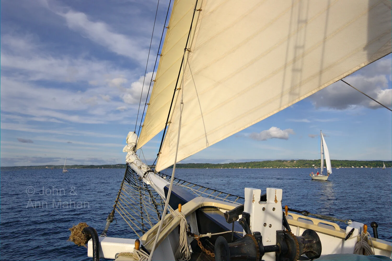 ID_8832C2_05  Aboard Tall Ship Manitou in Grand Traverse Bay