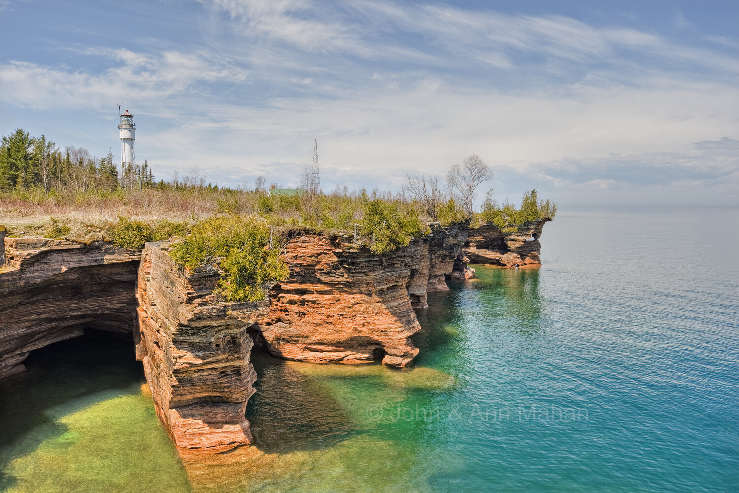 ID_9375-9C4_08 Sea Caves near Devils Island Light Station -- Apostle Islands